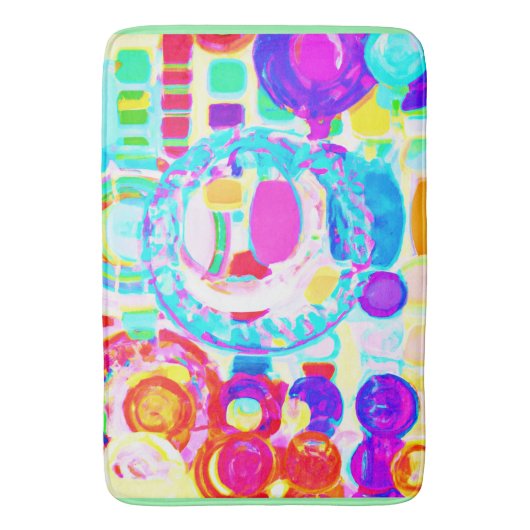 Vibraning Colors Random Pattern Badematte (Vorderseite Vertikal)