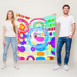 Vibraning Colors Random Pattern Fleecedecke