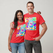 Vibraning Colors Random Pattern T-Shirt (Unisex)