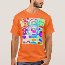 Vibraning Colors Random Pattern T-Shirt