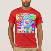 Vibraning Colors Random Pattern T-Shirt (Vorderseite)