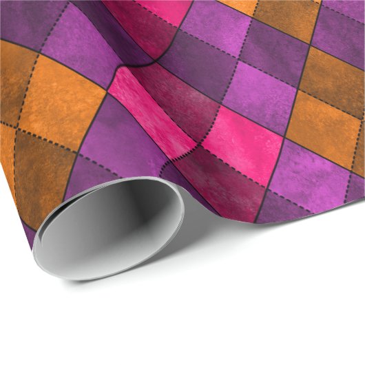 Vibraning Raute Diamonds Gift Wrap Geschenkpapier (Rolleneckpunkt)