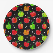 Vibraning Watercolor Apples Muster Pappteller (Vorderseite)