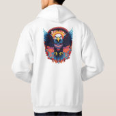 Vibranle Eagle Art Hoodie - Bold Wildlife Design (Rückseite)
