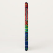 Vibranly Abstrakt Blue Scripture Personalisiert Case-Mate iPhone Hülle (Hinten/Links)