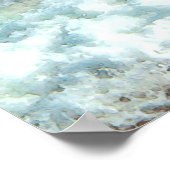 Vibranly Beach Watercolor Szene Poster (Ecke)