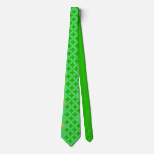 Vibranly Beautiful Pattern Green Neck Ties Krawatte (Vorderseite)