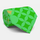 Vibranly Beautiful Pattern Green Neck Ties Krawatte (Gerollt)