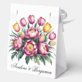 Vibranly Bloral Harmony Wedding Geschenkschachtel (Rückseite)