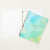 Vibranly Blue und Green Abstrakt Art Planer (Anzeige)