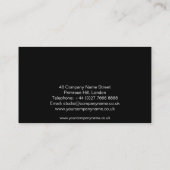 Vibranly Butterflies Business Card Visitenkarte (Rückseite)