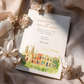 Vibranly Campeche Mexico Watercolor Wedding Einladung