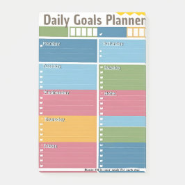 Vibranly Daily Goal Planner Post - Notizen