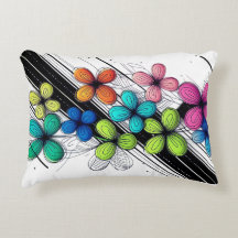 Vibranly Doodle floral Art - Farbenfrohe Mode