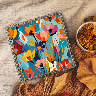 Vibranly floral Abstrakt Fotodruck