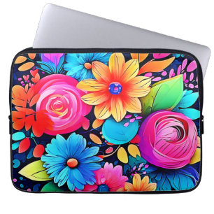 Vibranly Floral Bliss Art Laptopschutzhülle
