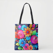 Vibranly Floral Bliss Art Tasche (Vorderseite)