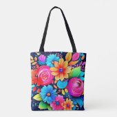 Vibranly Floral Bliss Art Tasche (Rückseite)