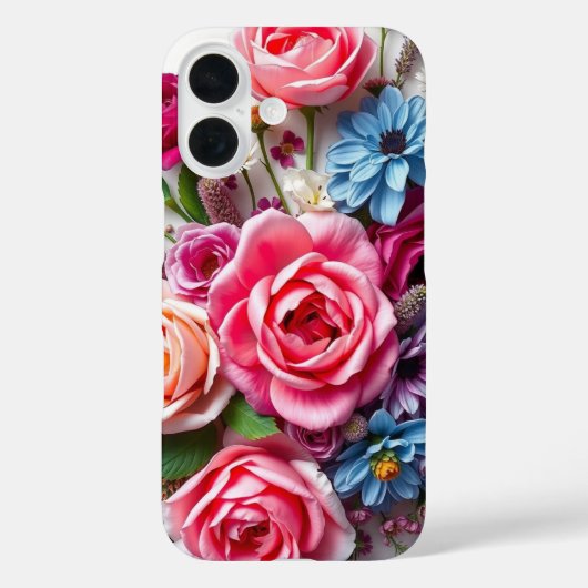 Vibranly Floral Elegance Case-Mate iPhone Hülle (Rückseite)