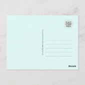 Vibranly floral Garden Flamingo Design Postkarte (Rückseite)