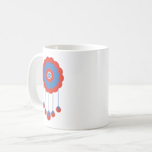 Vibranly Floral Harmon Kaffeetasse (Vorderseite Links)