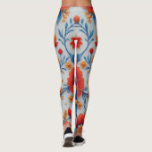 🌸 Vibranly Floral Leggings - Bold & Stylish 🌿 (Rückseite)