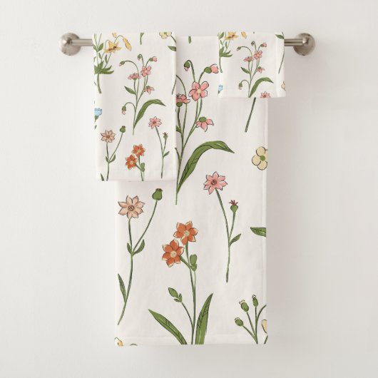 Vibranly Floral Medley Badhandtuch Set (Insitu)