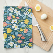 Vibranly Floral Medley Geschirrtuch (Viertel Falte)