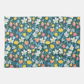 Vibranly Floral Medley Geschirrtuch (Horizontal)