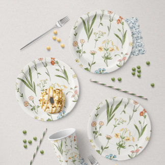 Vibranly Floral Medley Pappteller