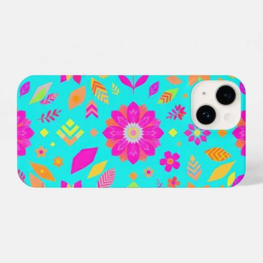 Vibranly Floral Pattern Gehäuse iPhone Hülle (Rückseite (Horizontal))