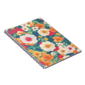 Vibranly Floral Pattern Notebook Notizblock (Rechte Seite)