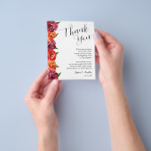 Vibranly Floral Wedding Plate Vielen Dank Flyer (Gruppe)