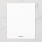 Vibranly Floral Wedding Plate Vielen Dank Flyer (Hinten)