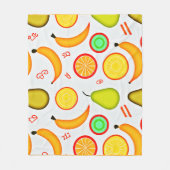 Vibranly Fruity Kaleidoscope Pattern Fleecedecke (Vorderseite)