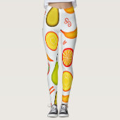 Vibranly Fruity Kaleidoscope Pattern Leggings (Vorderseite)