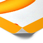 Vibranly Fruity Kaleidoscope Pattern Poster (Ecke)