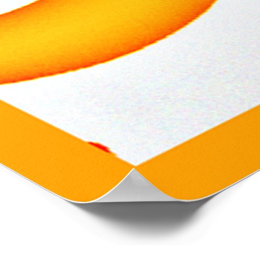 Vibranly Fruity Kaleidoscope Pattern Poster (Ecke)