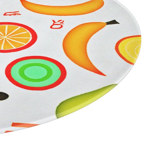 Vibranly Fruity Kaleidoscope Pattern Schneidebrett (Ecke)