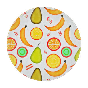 Vibranly Fruity Kaleidoscope Pattern Schneidebrett