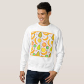 Vibranly Fruity Kaleidoscope Pattern Sweatshirt (Vorne ganz)