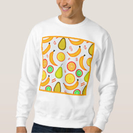 Vibranly Fruity Kaleidoscope Pattern Sweatshirt