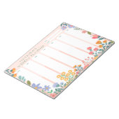 Vibranly Garden Floral Weekly Planner Notepad Notizblock (angewinkelt)