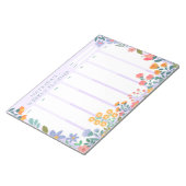 Vibranly Garden Floral Weekly Planner Notepad Notizblock (angewinkelt)