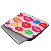 Vibranly Kissed by Colors Pattern Laptopschutzhülle (Vorne Knopf)