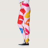 Vibranly Kissed by Colors Pattern Leggings (Links)