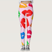 Vibranly Kissed by Colors Pattern Leggings (Vorderseite)