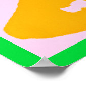 Vibranly Kissed by Colors Pattern Poster (Ecke)