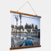 Vibranly Mexico Resort Wandteppich Mit Holzrahmen (Gewinkelt)