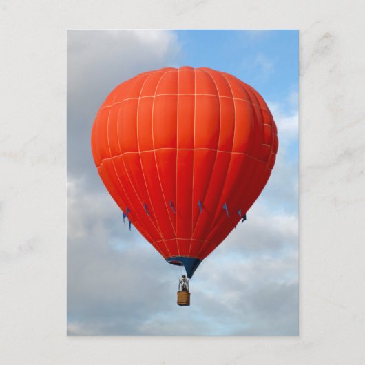 Vibranly Orange Hot Air Ballon Postcard Postkarte (Vorderseite)